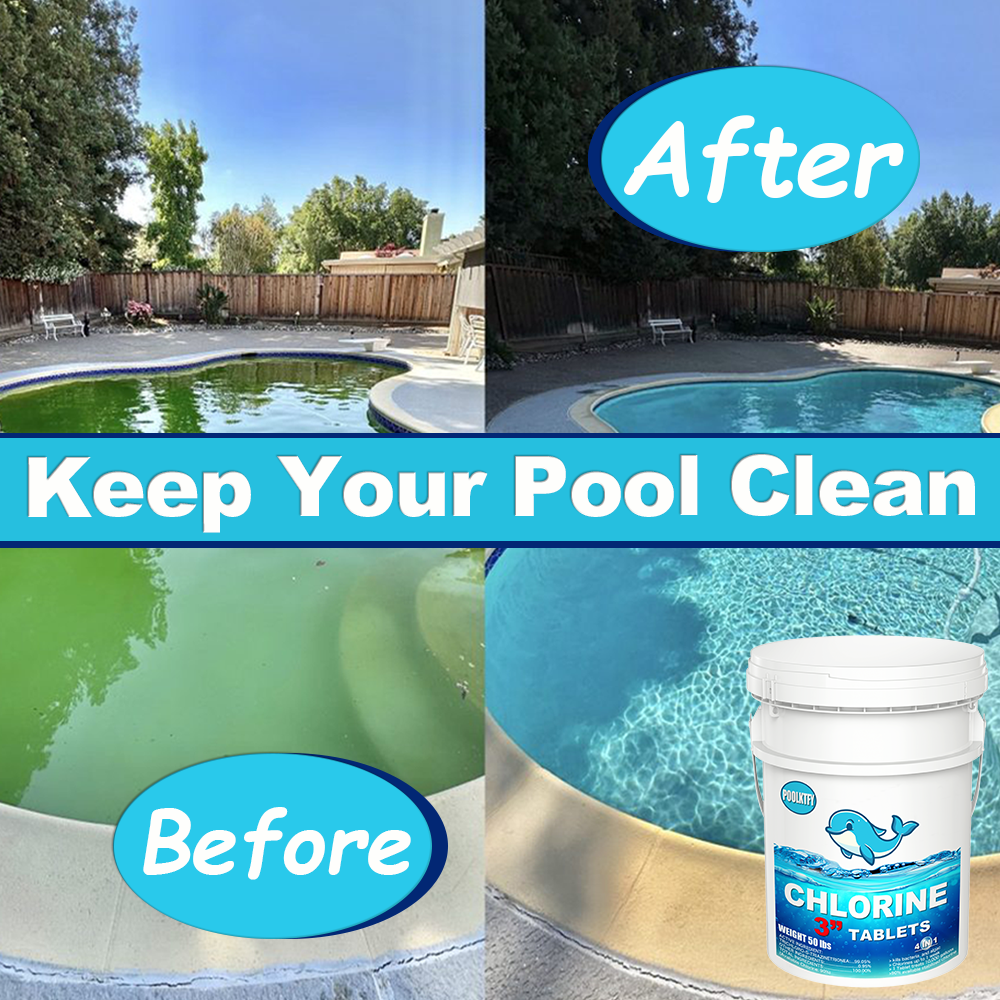 50 LBS 3 inch Chlorine Tablets for Pool chemicals