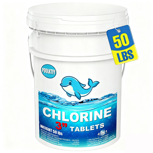50 LBS 3 inch Chlorine Tablets for Pool chemicals