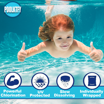50 LBS 3 inch Chlorine Tablets for Pool chemicals