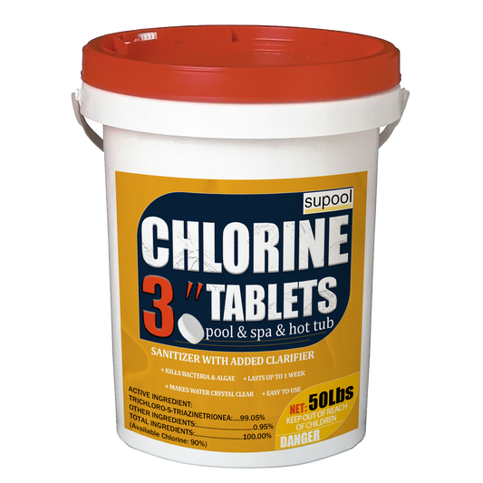 50 lbs 3-Inch Stabilized Chlorine Tablets (90% Available Chlorine)