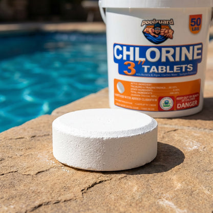 50 lbs 3-Inch Stabilized Chlorine Tablets (90% Available Chlorine)