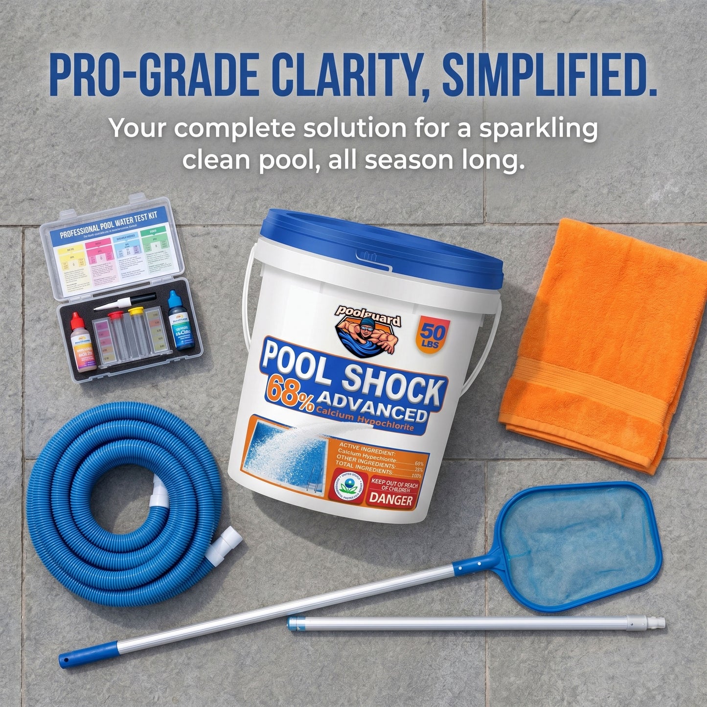 Pool Shock - 50 lbs Bucket for Swimming Pools