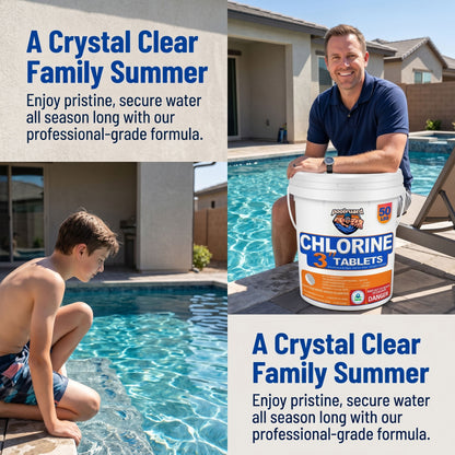 50 lbs 3-Inch Stabilized Chlorine Tablets (90% Available Chlorine)