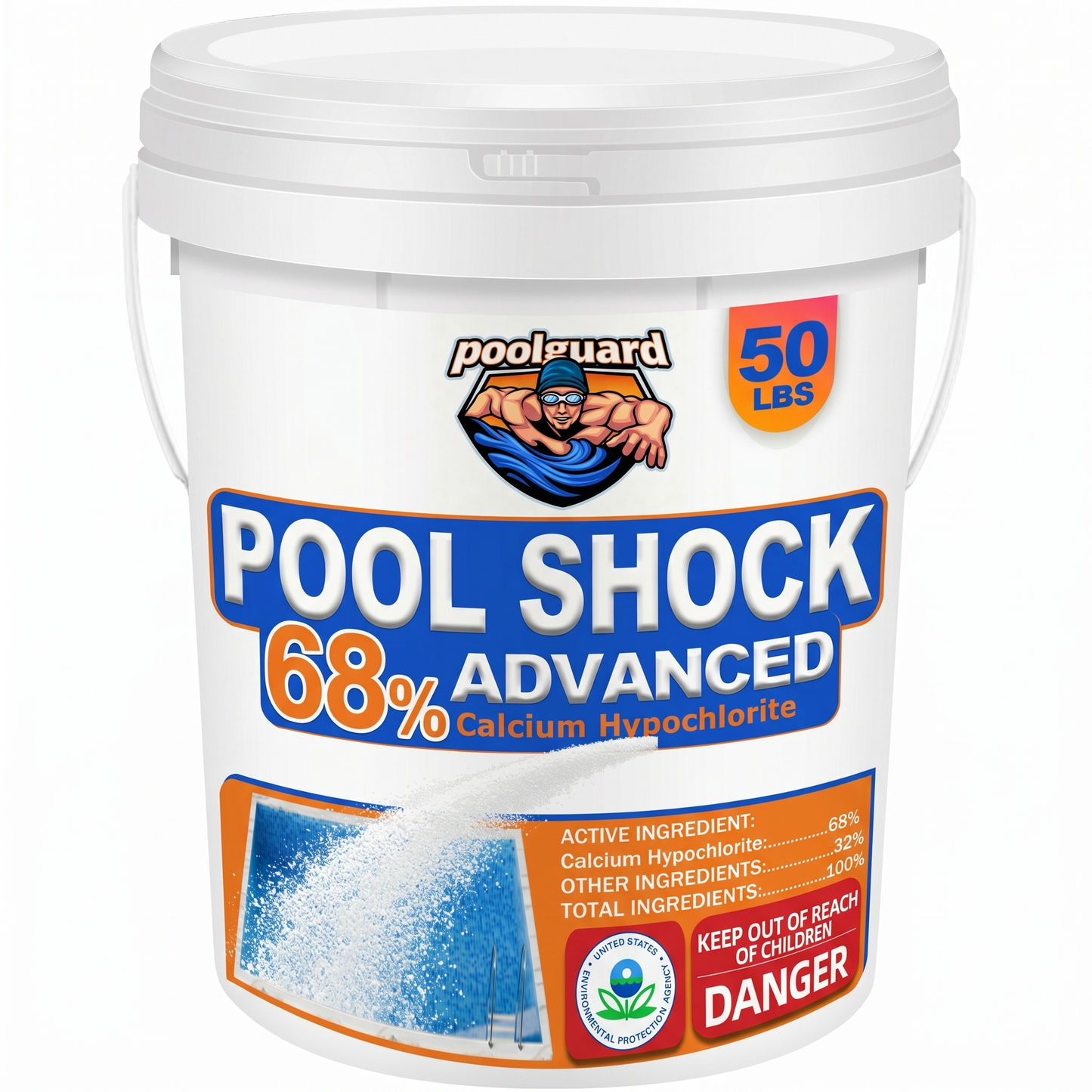 Pool Shock - 50 lbs Bucket for Swimming Pools